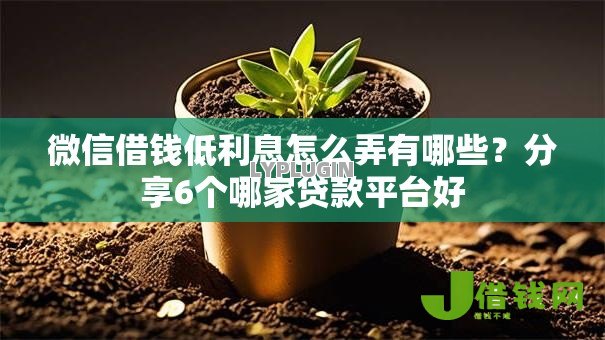 微信借钱低利息怎么弄有哪些?分享6个哪家贷款平台好 微信借钱低利息怎么弄有哪些?分享6个哪家贷款平台好