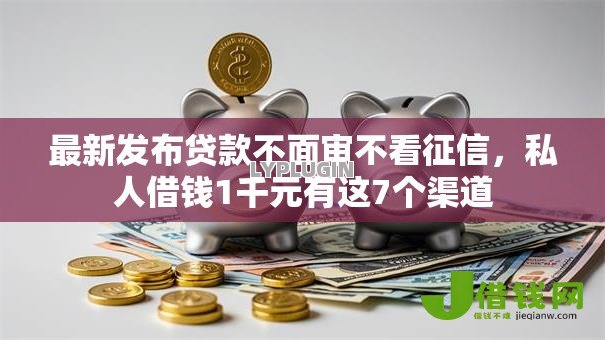最新发布贷款不面审不看征信，私人借钱1千元有这7个渠道