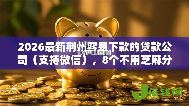 2026最新荆州容易下款的贷款公司（支持微信），8个不用芝麻分能借的平台无私分享