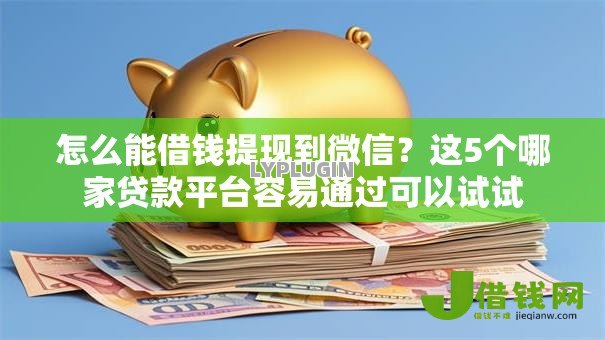怎么能借钱提现到微信？这5个哪家贷款平台容易通过可以试试