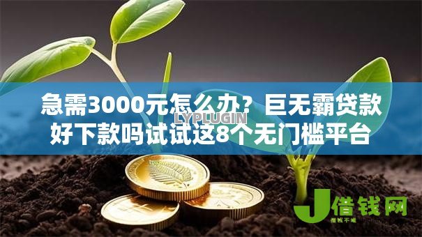 急需3000元怎么办?巨无霸贷款好下款吗试试这8个无门槛平台 急需3000元怎么办?巨无霸贷款好下款吗试试这8个无门槛平台