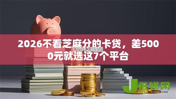 2026不看芝麻分的卡贷，差5000元就选这7个平台