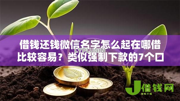 借钱还钱微信名字怎么起在哪借比较容易?类似强制下款的7个口子参考 借钱还钱微信名字怎么起在哪借比较容易?类似强制下款的7个口子参考