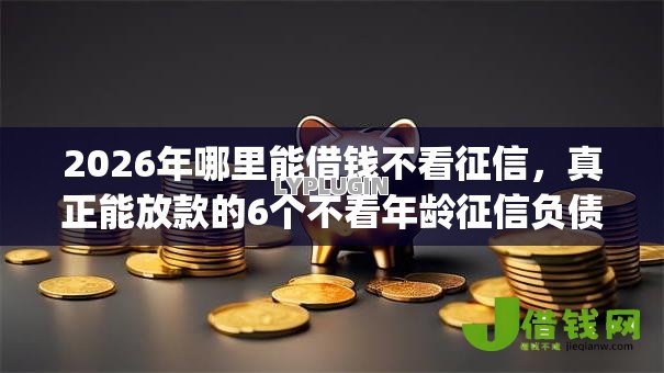2026年哪里能借钱不看征信，真正能放款的6个不看年龄征信负债的app推荐