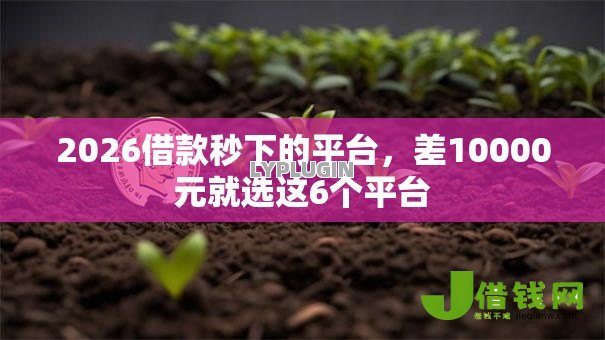 2026借款秒下的平台,差10000元就选这6个平台 2026借款秒下的平台,差10000元就选这6个平台