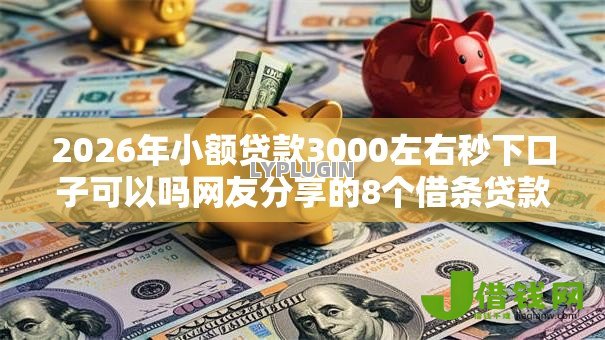 2026年小额贷款3000左右秒下口子可以吗网友分享的8个借条贷款平台我觉得不错！