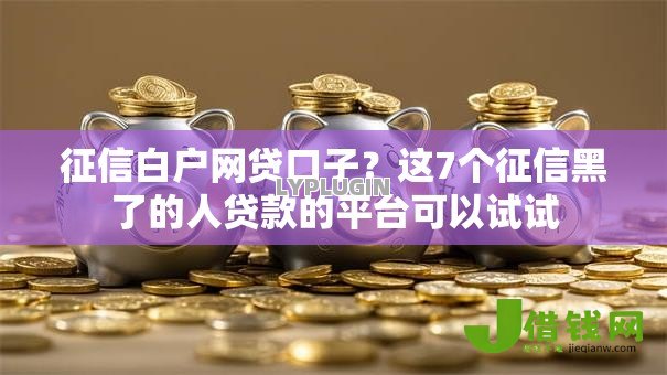 征信白户网贷口子？这7个征信黑了的人贷款的平台可以试试