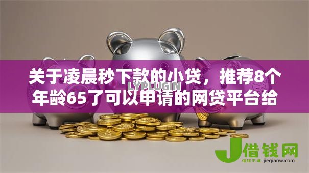 关于凌晨秒下款的小贷,推荐8个年龄65了可以申请的网贷平台给你 关于凌晨秒下款的小贷,推荐8个年龄65了可以申请的网贷平台给你