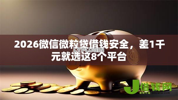2026微信微粒贷借钱安全，差1千元就选这8个平台