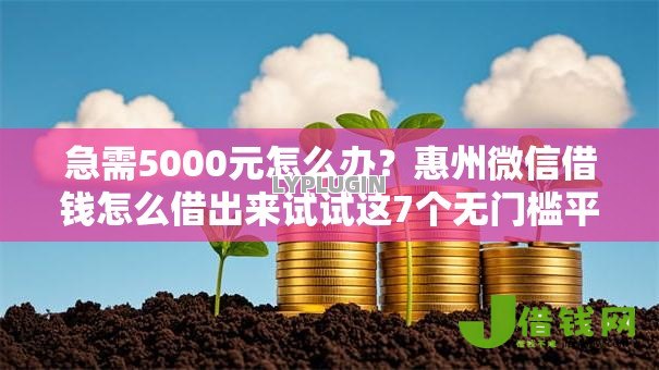 急需5000元怎么办?惠州微信借钱怎么借出来试试这7个无门槛平台 急需5000元怎么办?惠州微信借钱怎么借出来试试这7个无门槛平台
