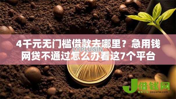 4千元无门槛借款去哪里?急用钱网贷不通过怎么办看这7个平台 4千元无门槛借款去哪里?急用钱网贷不通过怎么办看这7个平台