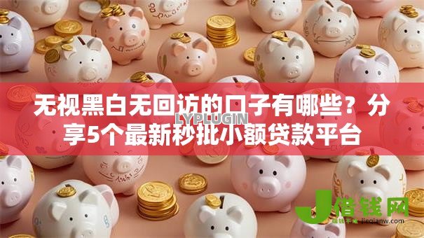无视黑白无回访的口子有哪些？分享5个最新秒批小额贷款平台
