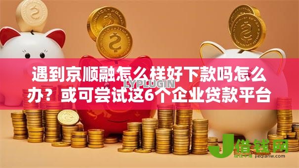 遇到京顺融怎么样好下款吗怎么办？或可尝试这6个企业贷款平台好