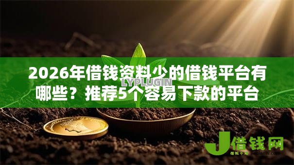 2026年借钱资料少的借钱平台有哪些?推荐5个容易下款的平台 2026年借钱资料少的借钱平台有哪些?推荐5个容易下款的平台