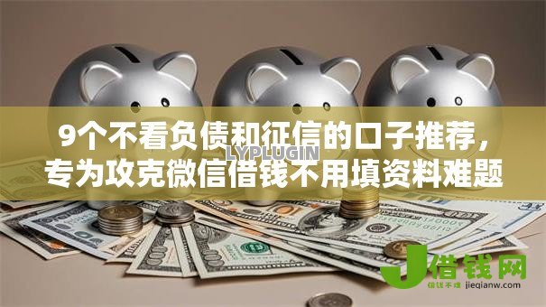 9个不看负债和征信的口子推荐，专为攻克微信借钱不用填资料难题