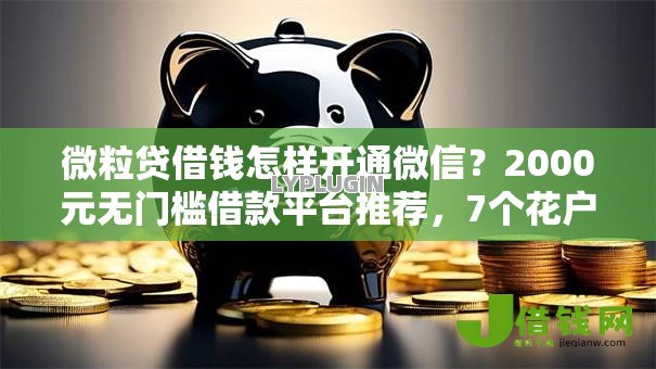 微粒贷借钱怎样开通微信？2000元无门槛借款平台推荐，7个花户和黑户也能放款的平台盘点