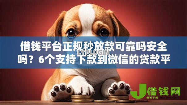 借钱平台正规秒放款可靠吗安全吗？6个支持下款到微信的贷款平台代理