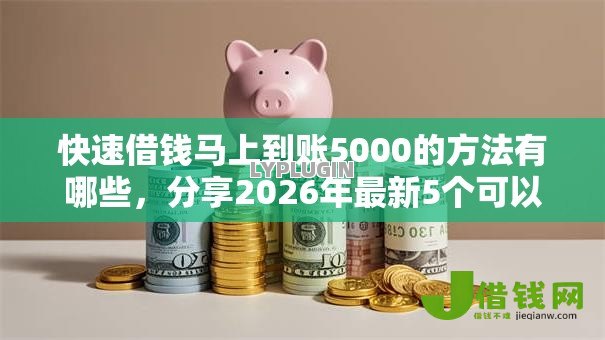 快速借钱马上到账5000的方法有哪些，分享2026年最新5个可以借钱不用审核的口子