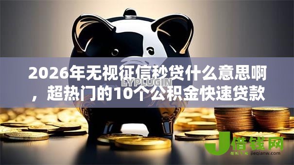2026年无视征信秒贷什么意思啊,超热门的10个公积金快速贷款口子推荐 2026年无视征信秒贷什么意思啊,超热门的10个公积金快速贷款口子推荐