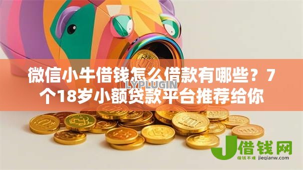 微信小牛借钱怎么借款有哪些？7个18岁小额贷款平台推荐给你