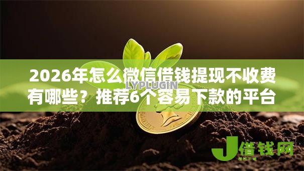 2026年怎么微信借钱提现不收费有哪些？推荐6个容易下款的平台
