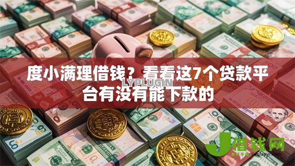 度小满理借钱？看看这7个贷款平台有没有能下款的