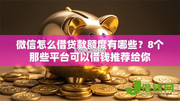 微信怎么借贷款额度有哪些？8个那些平台可以借钱推荐给你