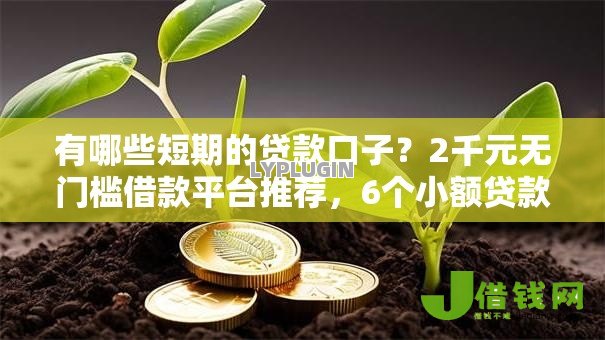有哪些短期的贷款口子？2千元无门槛借款平台推荐，6个小额贷款平台好盘点