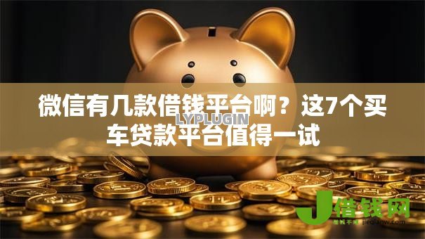 微信有几款借钱平台啊?这7个买车贷款平台值得一试 微信有几款借钱平台啊?这7个买车贷款平台值得一试