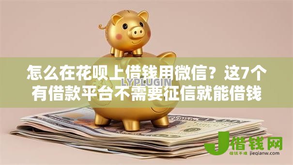怎么在花呗上借钱用微信？这7个有借款平台不需要征信就能借钱的可以试试