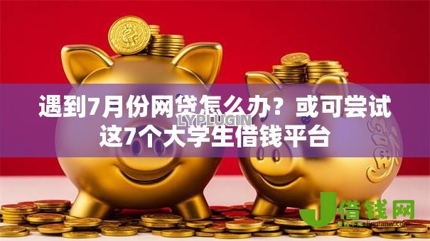 遇到7月份网贷怎么办？或可尝试这7个大学生借钱平台