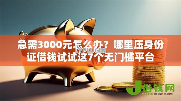 急需3000元怎么办?哪里压身份证借钱试试这7个无门槛平台 急需3000元怎么办?哪里压身份证借钱试试这7个无门槛平台
