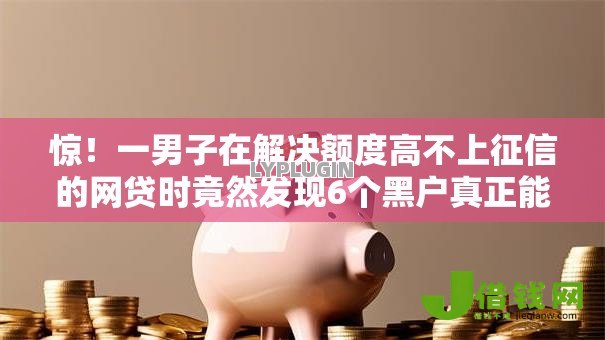 惊！一男子在解决额度高不上征信的网贷时竟然发现6个黑户真正能出额度的软件，事后分享了出来