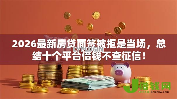 2026最新房贷面签被拒是当场,总结十个平台借钱不查征信! 2026最新房贷面签被拒是当场,总结十个平台借钱不查征信!