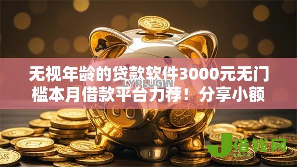 无视年龄的贷款软件3000元无门槛本月借款平台力荐！分享小额网贷口子3000元无门槛借款