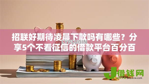 招联好期待凌晨下款吗有哪些?分享5个不看征信的借款平台百分百通过 招联好期待凌晨下款吗有哪些?分享5个不看征信的借款平台百分百通过