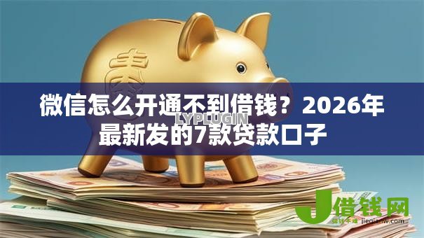 微信怎么开通不到借钱?2026年最新发的7款贷款口子 微信怎么开通不到借钱?2026年最新发的7款贷款口子