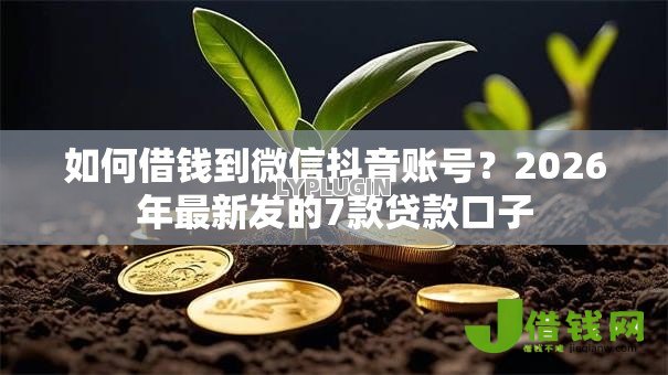 如何借钱到微信抖音账号？2026年最新发的7款贷款口子