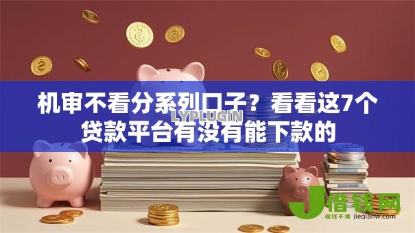 机审不看分系列口子？看看这7个贷款平台有没有能下款的