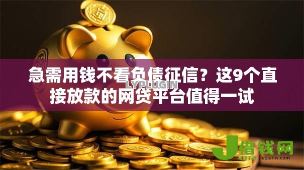 急需用钱不看负债征信?这9个直接放款的网贷平台值得一试 急需用钱不看负债征信?这9个直接放款的网贷平台值得一试