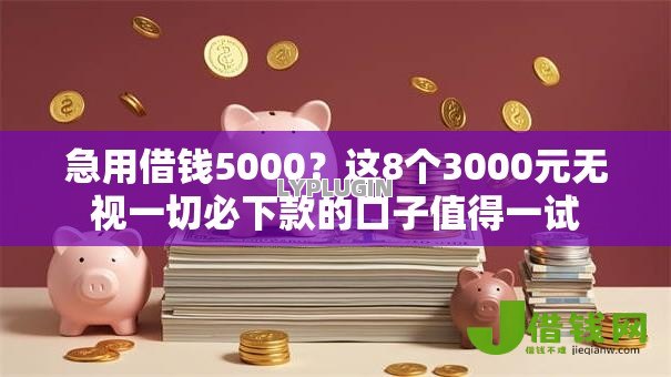 急用借钱5000？这8个3000元无视一切必下款的口子值得一试
