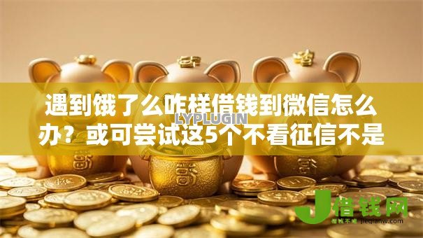 遇到饿了么咋样借钱到微信怎么办?或可尝试这5个不看征信不是网贷平台 遇到饿了么咋样借钱到微信怎么办?或可尝试这5个不看征信不是网贷平台