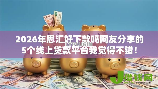 2026年思汇好下款吗网友分享的5个线上贷款平台我觉得不错！