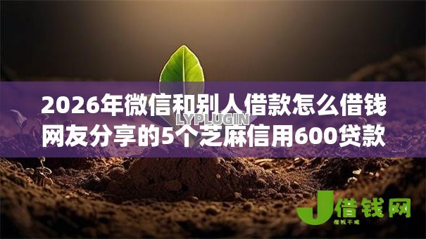 2026年微信和别人借款怎么借钱网友分享的5个芝麻信用600贷款app我觉得不错！