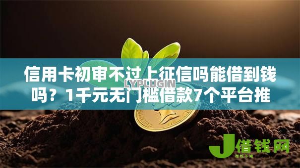 信用卡初审不过上征信吗能借到钱吗?1千元无门槛借款7个平台推荐 信用卡初审不过上征信吗能借到钱吗?1千元无门槛借款7个平台推荐