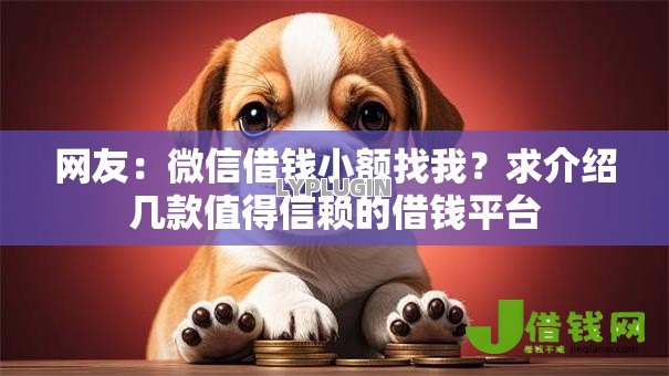 网友：微信借钱小额找我？求介绍几款值得信赖的借钱平台