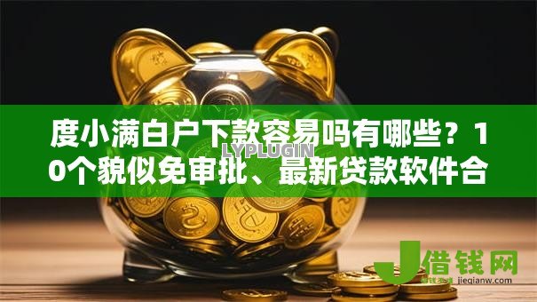 度小满白户下款容易吗有哪些？10个貌似免审批、最新贷款软件合集