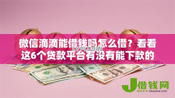 微信滴滴能借钱吗怎么借？看看这6个贷款平台有没有能下款的