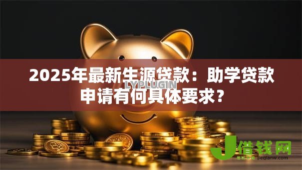 2025年最新生源贷款：助学贷款申请有何具体要求？