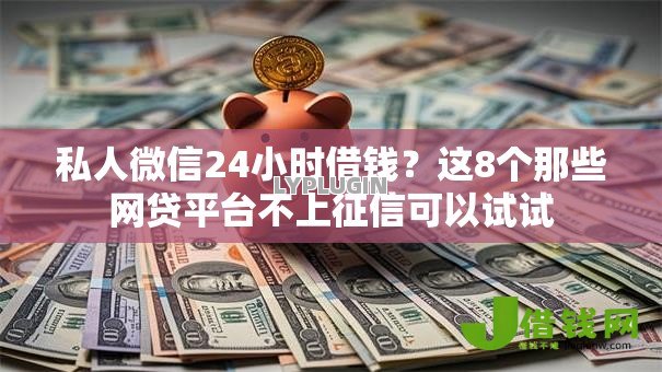 私人微信24小时借钱？这8个那些网贷平台不上征信可以试试